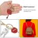 2Pcs Sparkling Lips & Lipstick Keychain Set - Red Bling Charm for Keys, Purse, Bags - Buy Online on GoSupps.com
