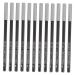 NOLITOY 12pcs Black Eyeliner 1 Eyebrow Pen Makeup Eye Lining Pencil Highlighter Water Proof Girl 1 count (Pack of 1) Black
