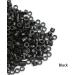 1000pcs 5.0X3.0X3.0mm Silicone Micro Rings Links Beads for Hair Extensions (Black) 1000 pieces Black - Buy Online on GoSupps.com
