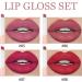 Velvety Matte Lipstick Gift Set - 4 Pcs High Pigmented Lip Gloss & Lipstick Sets | Long Lasting & Waterproof Makeup for Women | Nude Cigarette Lipgloss Set B - Buy Online on GoSupps.com