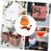 Warmhm 50 Pcs 10 Set Top Hat Father Glasses Cake Brown 10.6X8.5CM - Buy Online on GoSupps.com