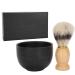 Premium Shaving Soap Bowl & Brush Set | Men's Face Grooming Tool Kit - International Shipping - Buy Online on GoSupps.com