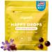 Organifi Happy Drops - Daily Superfood Happy Gummies for Adults - Mood Support Supplement for Balance Bliss Energy and Taking The Edge Off - Sweet Lemon Flavor - 60 Gummies
