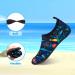 Kids Swim Water Shoes | Non-Slip Quick Dry Aqua Socks for Beach Sports | 7-8 Toddler | Ocean-Black - Buy Online on GoSupps.com