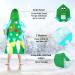 Flyish Kids Bathing Poncho - 100% Cotton Hooded Towel for Boys & Girls | Space Astronaut Design 70x60cm | Ideal Beach & Bath Solution - Buy Online on GoSupps.com