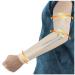 Lymphedema Medical Compression Arm Sleeve for Men Women 20-30 mmHg Graduated Compression Full Arm Support with Silicone Band Long Circulation Pressure Arm Brace for Arthritis Bursitis Edema Beige (Single) Small