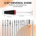 15Pce Nail Drill Bit Set with 1 Black 5 in 1 Ceramic Nail Drill Bit 3/32'' Ceramic Carbide Drill Bits for Nails Bits for Nail Drill for Acrylic Gel Nails Manicure Pedicure and Cuticle Remover - Buy Online on GoSupps.com