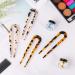 WLLHYF 4 Pieces French Hair Pins Tortoise Shell U Shaped Hairpin Cellulose Acetate Tortoise Shell Hair Fork Sticks for Women Girls Hairstyles Accessories - Buy Online on GoSupps.com