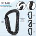 BEIFENG Heavy Duty Locking Carabiner Clips - 4 Pack, Black - for Camping, Hiking, Outdoor, Gym - Small Carabiners for Dog Leash & Harness - Auto Locking - Buy Online on GoSupps.com