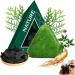 G n rique Nature Triangle Shampoo Bar Nature Seven Green Soap Shampoo natural plant-based solid shampoo gentle cleansing and nourishing care for healthy-looking hair (1 pc)