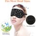 Stars Silk Sleep Mask - Black Starry Sky Eye Cover with Adjustable Strap & Earplugs | Soft Lightweight Blackout Sleeping Aid for Men & Women - Buy Online on GoSupps.com