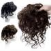 Short Curly Toupee 100% Real Human Hair Curly Toppers Clip Dark Brown Fluffy Crown Hair Pieces Wavy Hair Topper Wiglets fof Thinning Hair 6inch/10inch/841