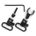 Uncle Mike's QD Quick Detachable Super Swivel 1391-2 for 1" slings , Black