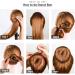 Hair Nets for Buns 60pcs Brown Invisible Hair Bun Net Set 50 Pieces 50cm Package Elastic Hair Bands with Elastic Edge Mesh 10 Pieces U Shaped Pins Ballet Hair Net for Girls Dancers Child Women - Buy Online on GoSupps.com