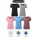 5 Pack Women's Dry Fit Workout Shirts - Short Sleeve Athletic Gym T-shirts - XX-Large - Buy Online on GoSupps.com