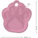 Buy ENGRAVO Personalized Dog Tag Paw in Pink 33mm | Custom Engraving & 2 Key Rings Fast International Shipping - Buy Online on GoSupps.com