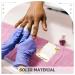 Baluue Resin Nail Art Palette | Gold Handle Nail Holder & Mixing Tool for Gel Nails | Versatile Makeup & Dessert Display Board - Buy Online on GoSupps.com