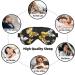 Buy Gold & White Butterflies Black Print Unisex Eye Mask | Soft Adjustable Sleeping Mask for All | International Shipping Available - Buy Online on GoSupps.com