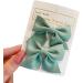 KERTFGOKU Baby Hair Bows Clips Set - Non Slip Cotton Hair Ribbon for Girls - Green - Infant to Toddler Hair Accessories - 2 PCS - Buy Online on GoSupps.com