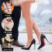 KINBOM 2 Pair Self-Adhesive Heel Grips Cushions for Loose Shoes - Black | Heel Pads for High Heels, Sneakers, Men, Women - Buy Online on GoSupps.com