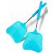 Wapodeai 2 Pack Fly Swatters Heavy Duty Set, Fly Swatter, Telescopic Fly Swatters, Stainless Steel Handle for Flyswatter. (Blue)