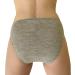 Womens Medium Grey Melange Thermal Panties Briefs - Moisture Wicking Merino Wool Silk - Buy Online on GoSupps.com