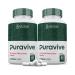 (2 Pack) Puravive Advanced Formula 1275MG Pura Vive Pills Supplement Puraviva Proprietary Blend Formulated with Apple Cider Vinegar Extra Virgin Olive Oil Powder Green Tea 120 Capsules