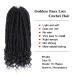 12 Inch Goddess Faux Locs Crochet Hair - 6 Packs Synthetic Braids with Curly Ends for Black Women (1B) - Buy Online on GoSupps.com