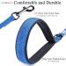 Vivaglory Traffic Handle Dog Leash - Reflective Dual Padded Handles Strong Metal Hook 1.2m Blue - Perfect for Training & Daily Walks - Buy Online on GoSupps.com