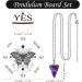 White Butterfly Pendulum Board Dowsing Necklace Kit - Divination Altar Witchcraft Crystal Game for Chakra Healing - Buy Online on GoSupps.com