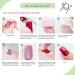 24 Pcs Almond Shaped False Nails with Glue | Green Purple Swirl Blue Purple Waves | Full Cover Acrylic Fake Nails | Nail Art for Women and Girls - Buy Online on GoSupps.com