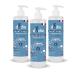 DODIE Pack of 3 3 in 1 Cleansing Waters (3 x 500 mL) - Face Body and Seat Cleanser - 98% Natural Ingredients