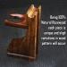 Premium Shaving Razor & Brush Stand - Walnut Finish | Universal Holder - Buy Online on GoSupps.com