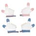 Hemoton 2 Pairs Ring Biting Gloves Toddler Tool Kids Tools Mittens Finger Sucking Protector Finger Glove Thumb Sucking Guard Infant Finger Protector Baby Protective Glove Baby Glove As Shown M