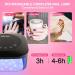 54W Belle Cordless UV LED Nail Lamp: Touch Control, Sensor Timer, Rechargeable Gel Nail Dryer for Salon & Home - Black - Buy Online on GoSupps.com