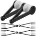 Healvian telephone cleaner 6 pieces of mini-sun glasses fiber cloth glasses cleaner soft brush cleaning tool mini microfiber cloth glasses cleaner cleaning clip black