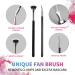 Buy Multifunctional Mascara Brushes for Eyelashes & Eyebrows - Angled Fan Shaped Eye Makeup Tools for Perfect Lash Separation - Buy Online on GoSupps.com