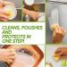 Eco-Friendly Cleaning Stone Multi Purpose Cleaning Stone for Bathroom Kitchen Home Cleaning Cleaning Pebble Stone Shower Floor with Sponge Eco-Friendly Cleaning Stone 1-Pack Cleaner Household 1pc - Buy Online on GoSupps.com
