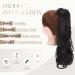 Natural Wavy Hair Clip-In Ponytail Extension - 60cm Dark Black - S-noilite - Buy Online on GoSupps.com