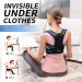 Hameisen Back Brace Posture Corrector for Women and Men - Upper Back Straightener with Elastic Straps and Steel Bar Support - Improves Posture and Provides Pain Relief - Black S/M - Buy Online on GoSupps.com
