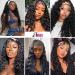 Deep Wave Head Band Wig - 18'' Human Hair Glue-Free Lace Front 150% Density Brazilian Virgin Hair for Black Women - Buy Online on GoSupps.com