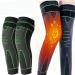 2Pcs KNEECA Tourmaline Acupressure Selfheating Knee Sleeve  Tourmaline Acupressure Self-Heating Shaping Socks  Mugwort Acupressure Shaping Knee Pads  Wormwood Self-Heating Knee Pads for (Green L)