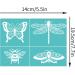 OLYCRAFT 2 Pcs 7.7x5.5 Inch Insect Self-Adhesive Silk Screen Printing Stencil Set - Bee, Butterfly, Dragonfly, Moth Mesh Transfer Stencil for Painting on Wood, T-Shirt, Fabric - Buy Online on GoSupps.com
