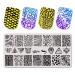 Nail Stamping Plates - Animal Snake Print Nail Stencils & Silicone Stamp Scraper | Manicure Salon Accessories for Perfect Nails - Buy Online on GoSupps.com