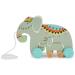 Bieco Nachzietier elepant wood set |Track toys from 1 year |Sweeted wooden pulling animal |Baby toys wood elephant with baby elephant for tracing |Pulled wood from 1 year |Wooden toy
