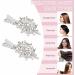 2PCS Crystal Hair Clips Rhinestone Flower Hair Clip Bling Hair Accessories for Women Bride Bridesmaid French Hairpins Fancy Hair Barrettes Hair Jewelry - Buy Online on GoSupps.com