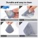 BEAKEY 10 Pcs Gray Soft Triangle Powder Puffs - Latex-Free Makeup Puffs for Face & Foundation - Ideal for Setting Powder & Liquid Foundation - Buy Online on GoSupps.com