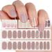 34pcs Nail Wraps Self Adhesive Gel Nail Stickers Gel Nail Strips Stick on Nail Strips for Women (Pink)
