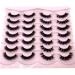 HBZGTLAD 14/16 Pairs Mink Lashes Fluffy Soft Wispy Natural Cross Eyelash Extension - Reusable Dramatic False Eyelashes - Buy Online on GoSupps.com