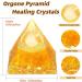 Xiannvxi 2.4 Citrine Gem Pyramid - Natural Healing Crystal for Reiki & Esoteric Gifts | International Shipping Available - Buy Online on GoSupps.com